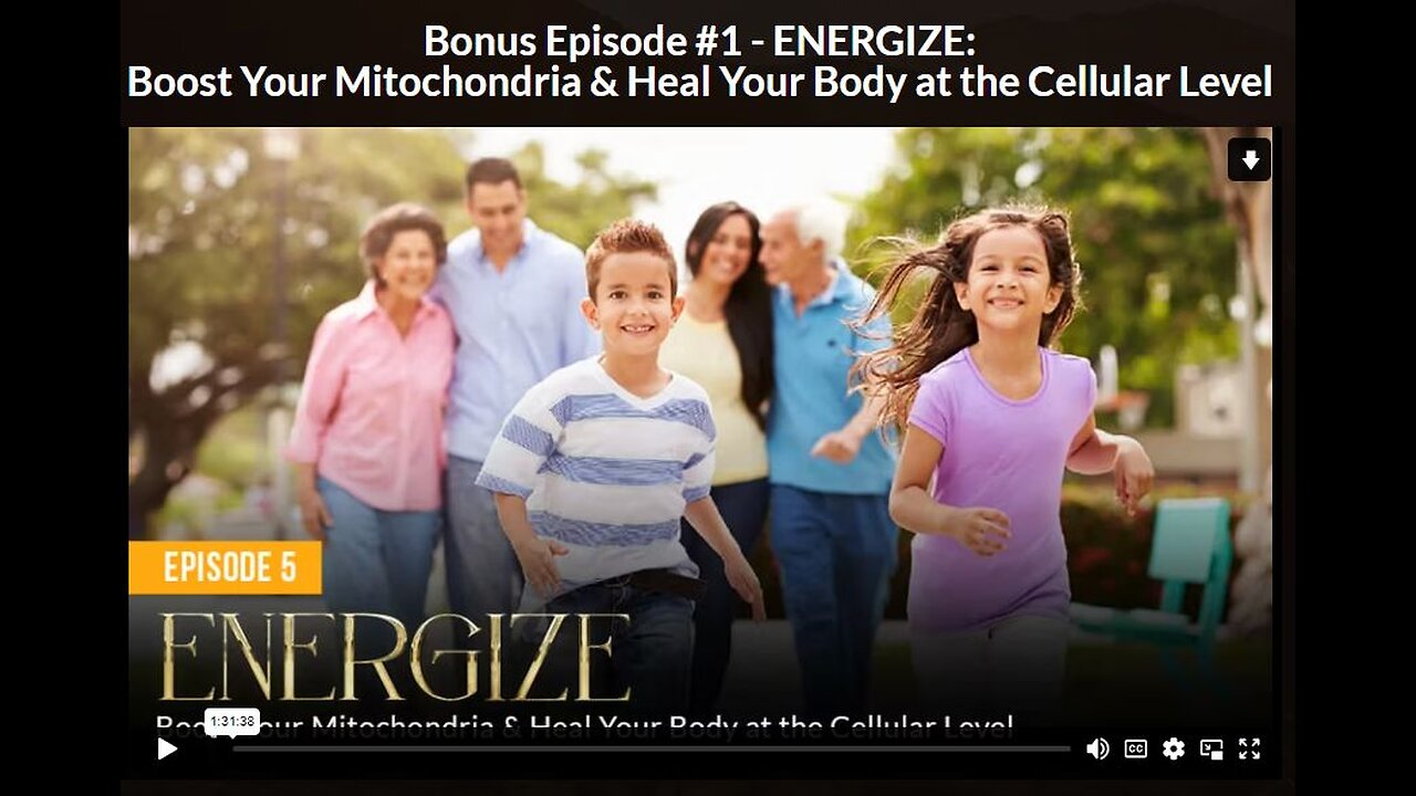 NH: EP 5 BONUS 1 - ENERGIZE: Boost Your Mitochondria & Heal Your Body at the Cellular Level