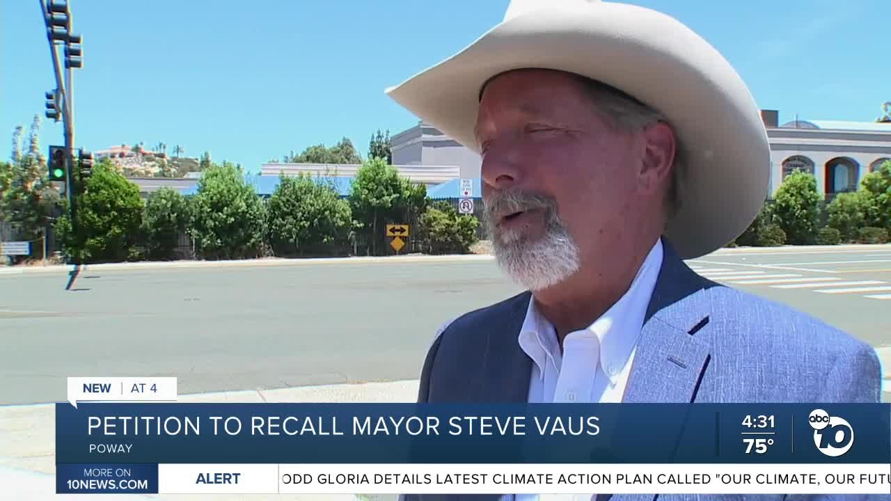 Recall effort launched against Poway Mayor Steve Vaus