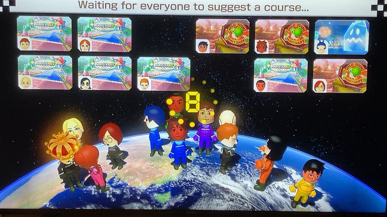 First Place Steal on Yoshi Valley - Mario Kart 8 - 200cc World Cup