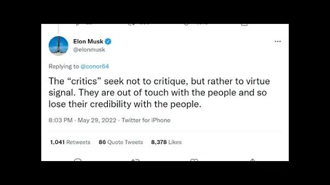 Elon Musk explained the mentality of disconnected movie critics