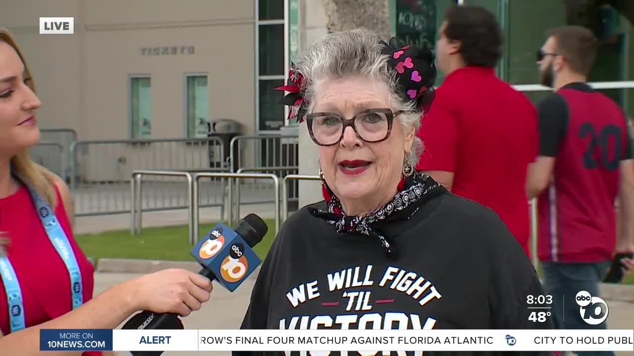 Show Grandmas head to Houston to cheer on SDSU in Final Four