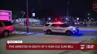 5 arrested in death of 4-year-old Suni Bell who was killed while riding in car in Tampa