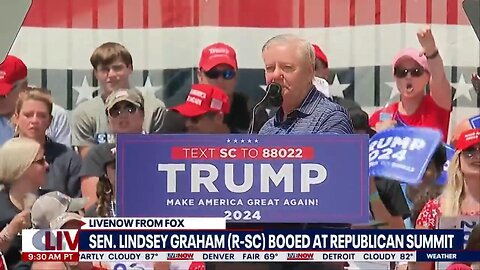 Lindsey Graham booed at Trump event in South Carolina