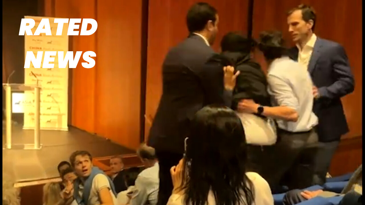 Asia Society Event Turns Chaotic as Matt Pottinger is Confronted by Activists