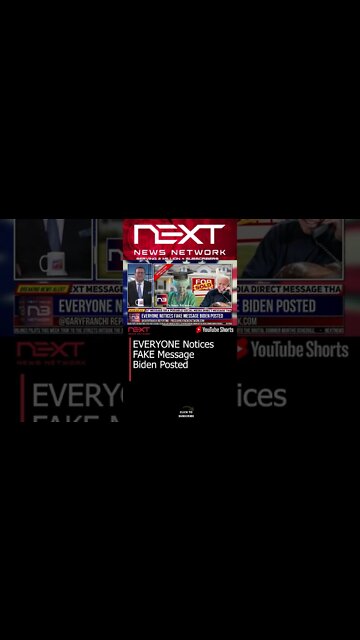 EVERYONE Notices FAKE Message Biden Posted #shorts