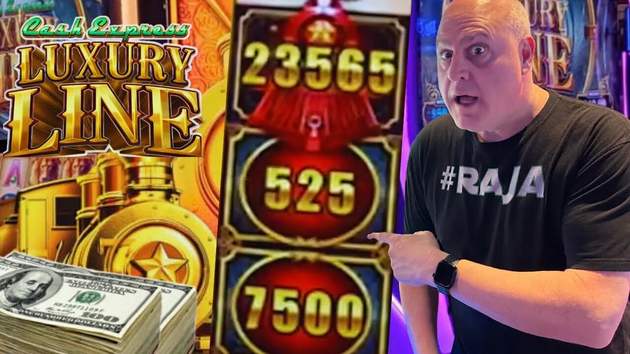 GOLD TRAIN = EPIC JACKPOT! 🚂 Max Bet Luxury Line Slot Jackpots!