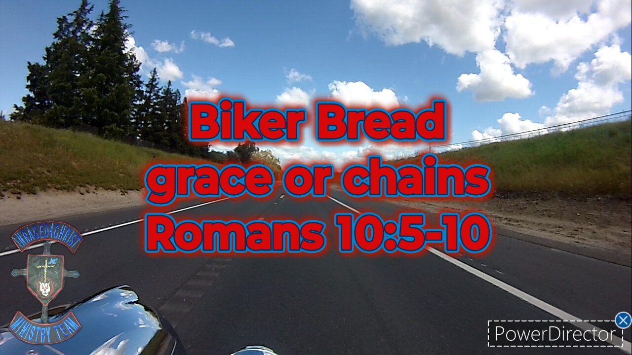 Biker Breadgrace or chains Romans 10:5-10 #theoutlawpreacher