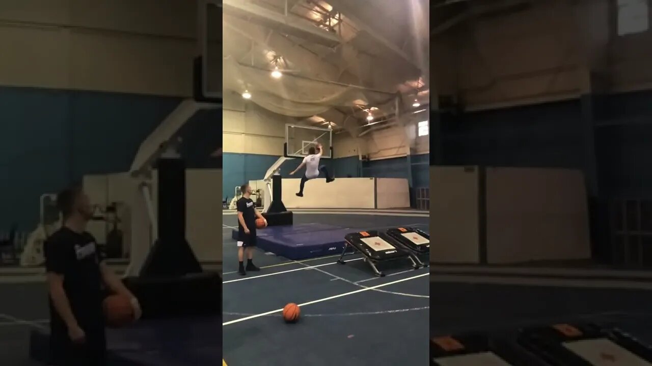 Hit my foot on the rim but still got it