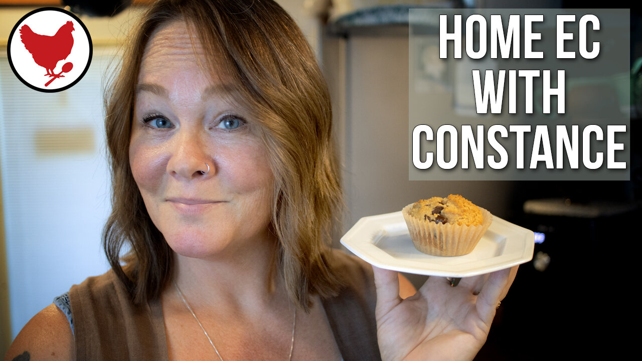 Using a Leavening Agent & GF Chocolate Chip Muffins | Home Ec with Constance