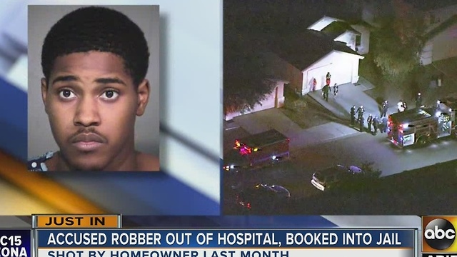 Robber out of hospital after attempting to break into PHX home