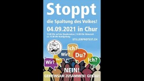 Teil 2: Chur - Demonstration - Stiller Protest - 04.09.21