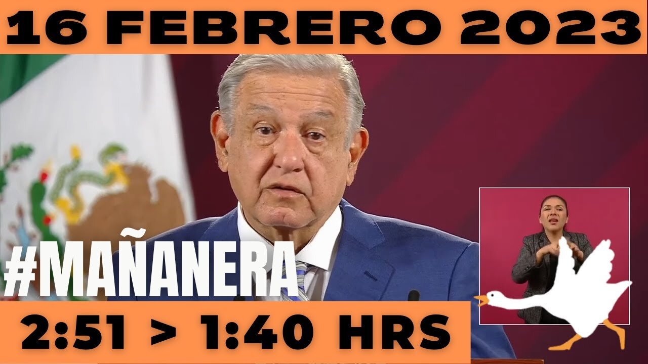 💩🐣👶 #AMLITO | Mañanera Jueves 16 de Febrero 2023 | El gansito veloz de 2:51 a 1:40.