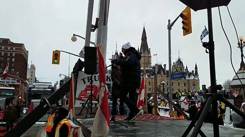 Freedom Convoy 2022 - adopt-a-trucker.ca Founder Speaks - Enough Food for 3 Months.