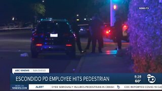 Off-duty Escondido Police Department employee seriously injures pedestrian in crash