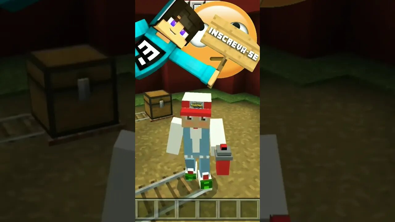 JOGUEI NO MINECRAFT SUBWAY SURFERS😱😱😱😱😱😱😱😱😱😱😱#shorts #minecraft #subwaysurfers #minecraftmemes