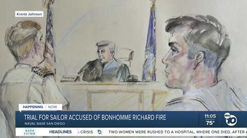 Day Two: Trial for sailor accused of USS Bonhomme Richard warship fire continues