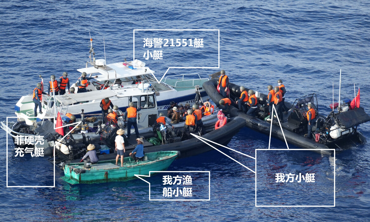 Acting on US behalf, Philippine vessels continue illegally intruded into Chinese territory