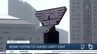 USS Midway hosting red carpet event for Top Gun: Maverick stars ahead of premiere