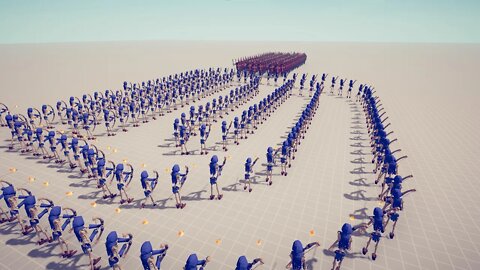 200 Skeleton Archer VS 100 Knights. Tottaly Accurate Battle Simulator TABS