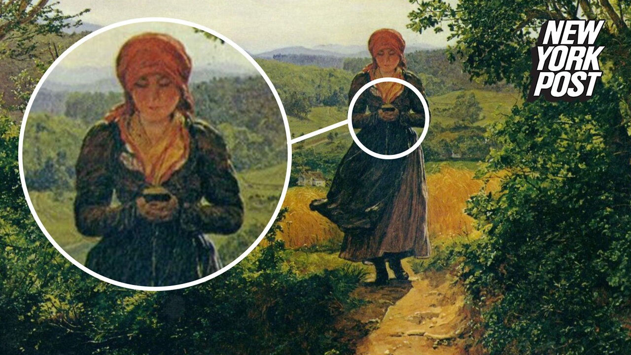 Internet baffled by woman appearing to hold a iPhone in an 1860 painting