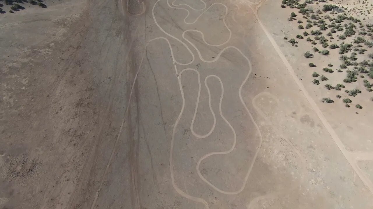Good over head view of newly added sections of the track 5 6 21