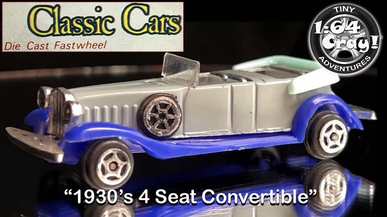 “1930’s 4 Seat Convertible” in Blue/Grey- Model by Classic Cars