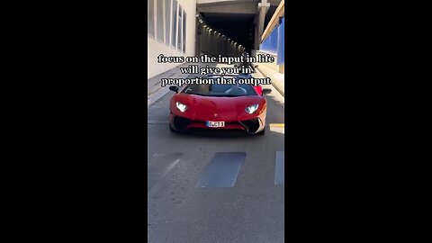 Focus on the input not on the output