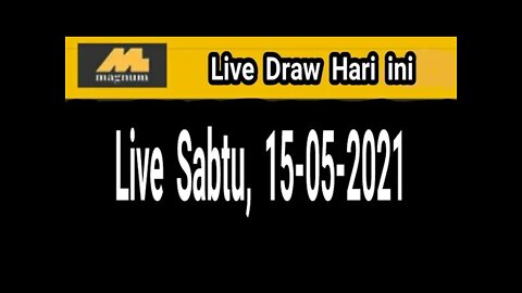 Live Draw magnum 4d hari ini