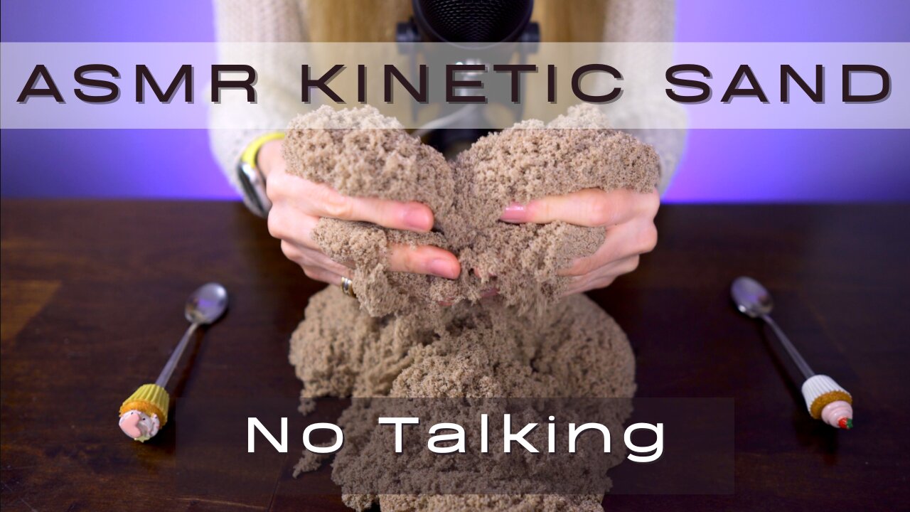 ASMR * Kinetic Sand * So Satisfying * Crunchy * NO Talking - BINAURAL