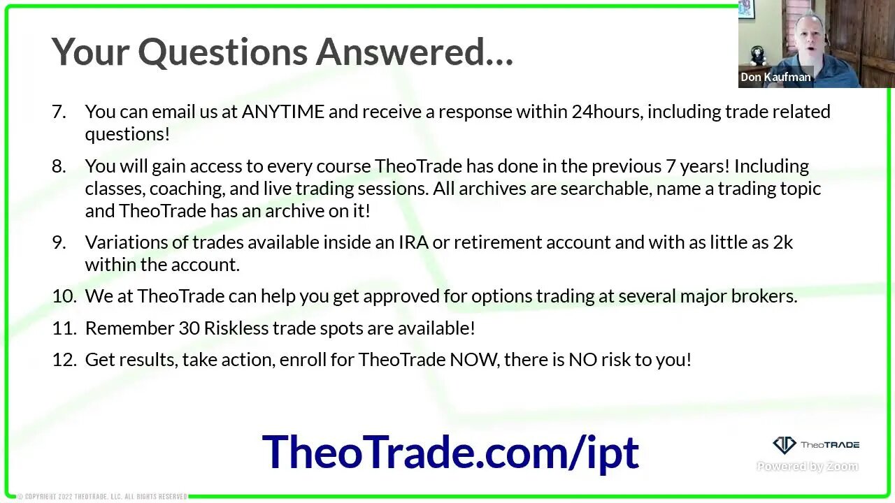 Inflection Point Trades: High Probability Income Generating System