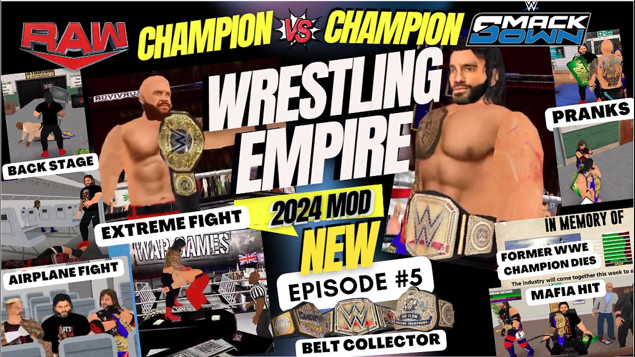 NEW WRESTLING EMPIRE EPISODE 5 WWE BELT COLLECTOR