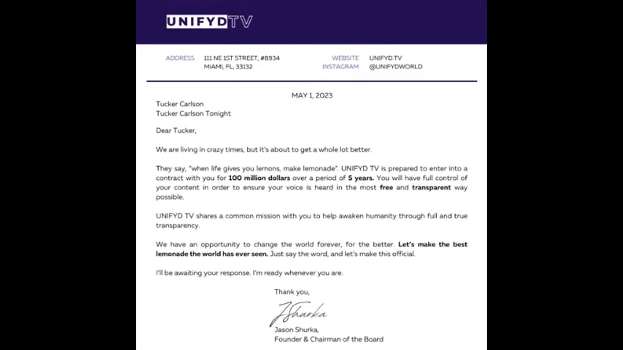 Tucker Carlson made an offer to join the "Good Guys!" TLS, Avian Flu, China, the Environment!