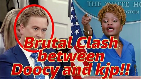 ANGRY DOOCY IN BRUTAL CLASH WITH KARINE JEAN-PIERRE,FACT CHECKS HER STUPIDITY AND LEAVES HER STUNNED