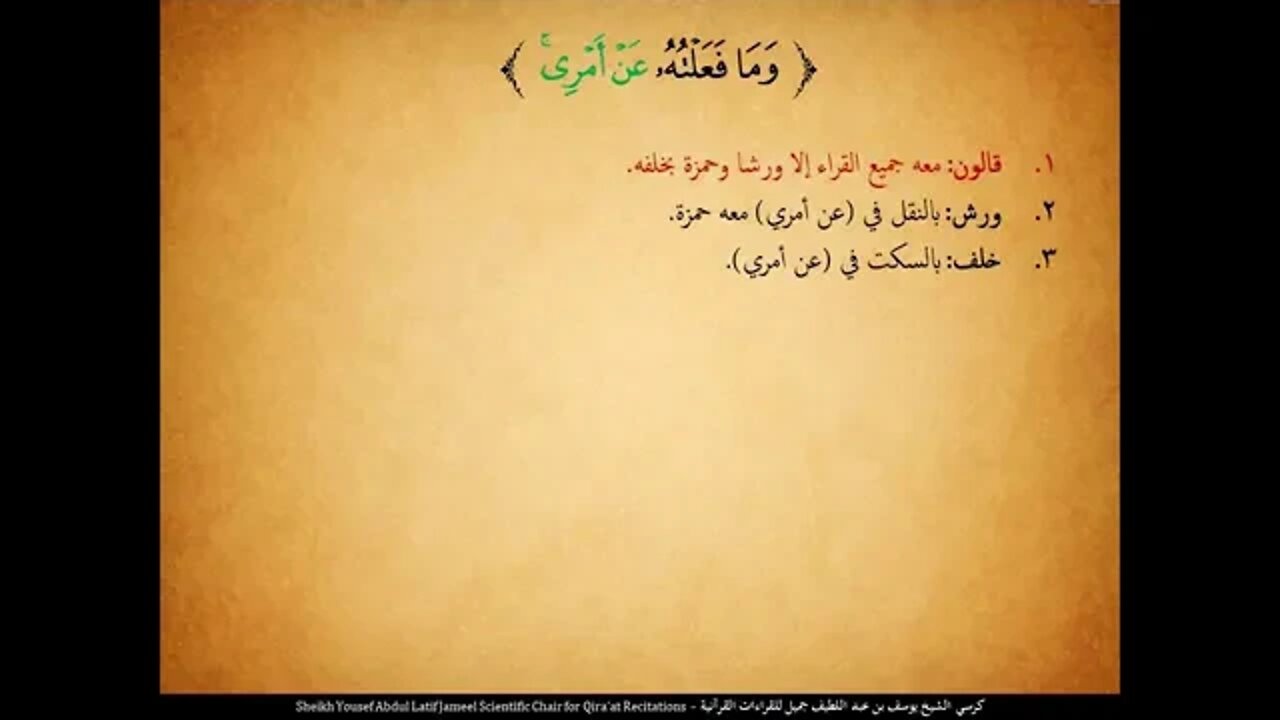 121 ‏‏الربع المائة وواحد وعشرون قال ألم أقل لك