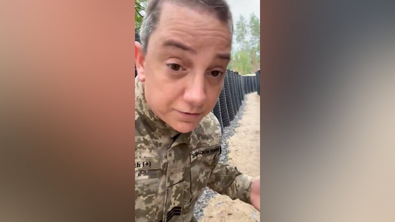 The Female-Dude "Sarah" hails Zelensky for the newly built fortifications