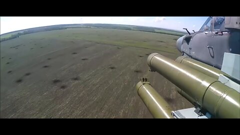 Ka-52 attack helicopter crews destroying AFU strongholds and armoured vehicles