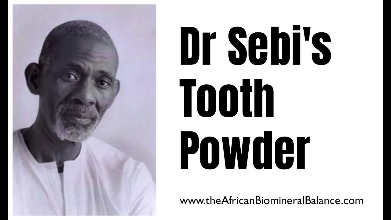 DR SEBI'S - TOOTH POWDER (INGREDIENTS)