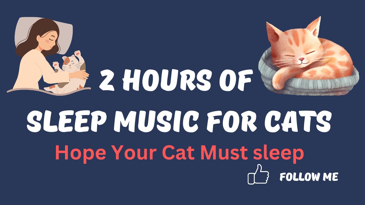 2 HOURS of Sleep Music for Cats. Try it Today and be Surprised!