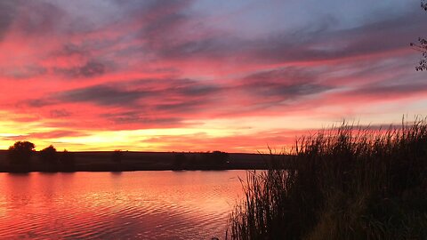 Sunset and Lake