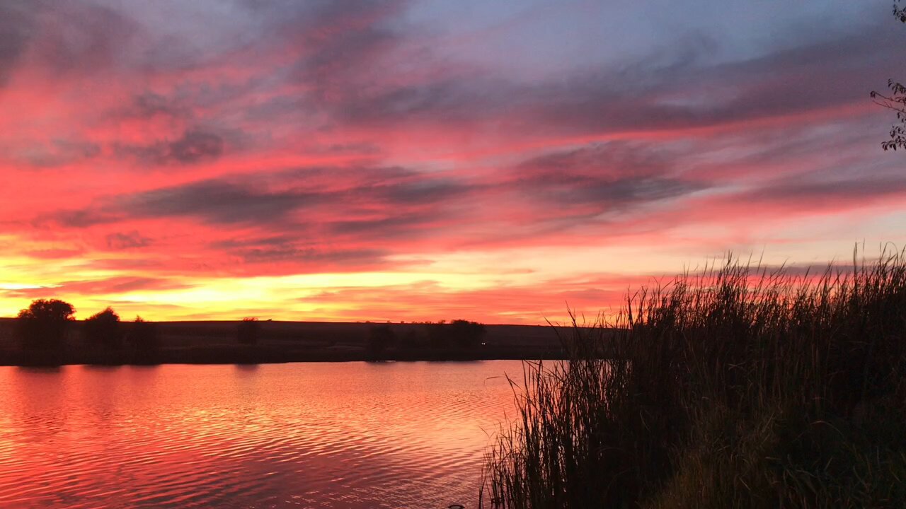 Sunset and Lake