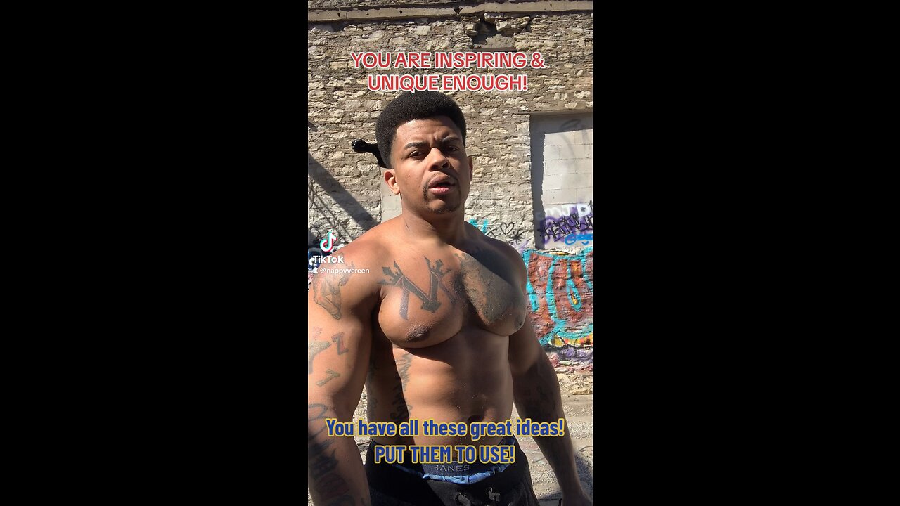 YOU ARE INSPIRING & UNIQUE ENOUGH!!| the best motivational bodybuilding rapper
