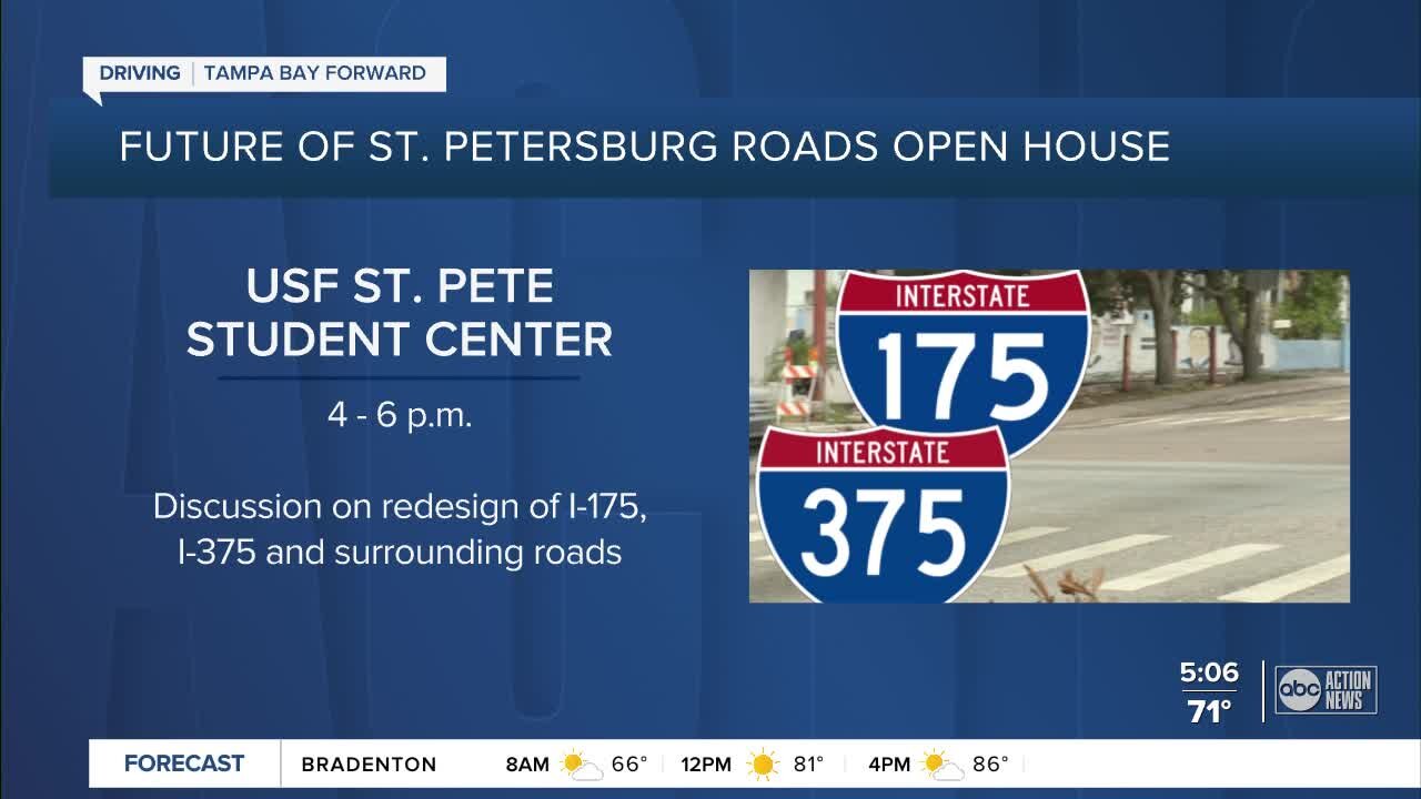 Discussion on modifying downtown St. Pete roads to be held Tuesday at Open House