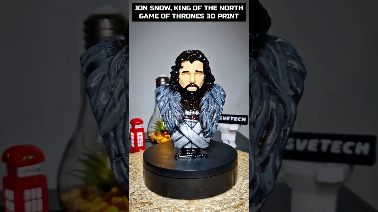 Jon Snow Game Of Thrones 3D Print #shorts #got #3dprinted #gameofthrones