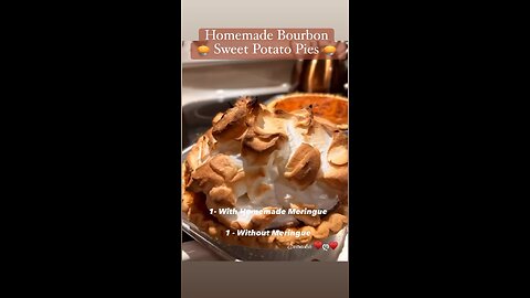 Homemade Bourbon Sweet Potato Pies