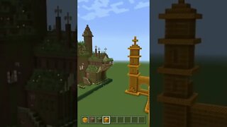 MINECRAFT: CASTELO DE TERRA e MEL!! #shorts