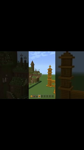 MINECRAFT: CASTELO DE TERRA e MEL!! #shorts