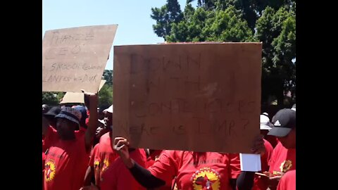 Numsa march against exploitation in Rustenburg mines (k5s)