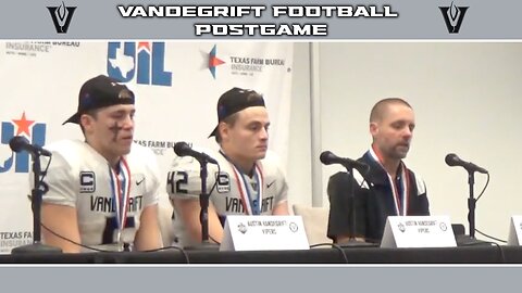 2022 Vandegrift 6a Division II State Championship Press Conference