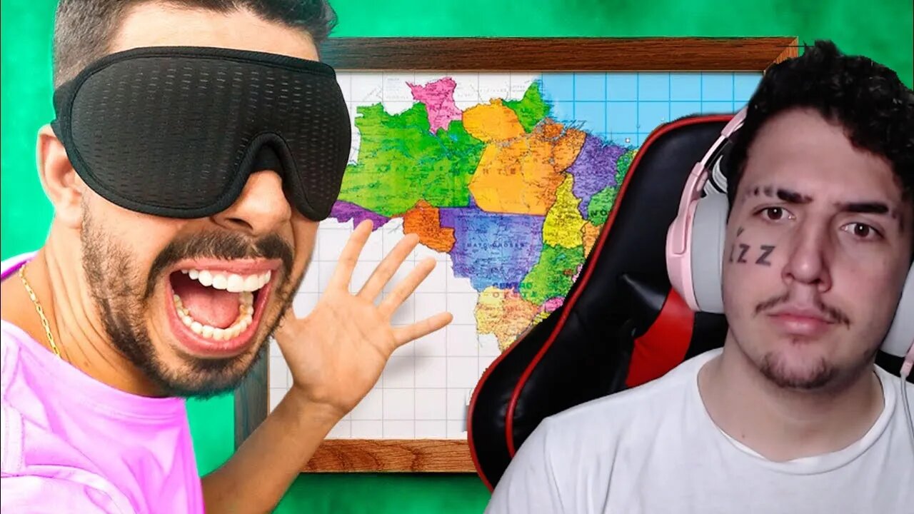 Joguei um Dardo no Mapa do Brasil e Fui Aonde Caiu | Balian | Léo Muriel React