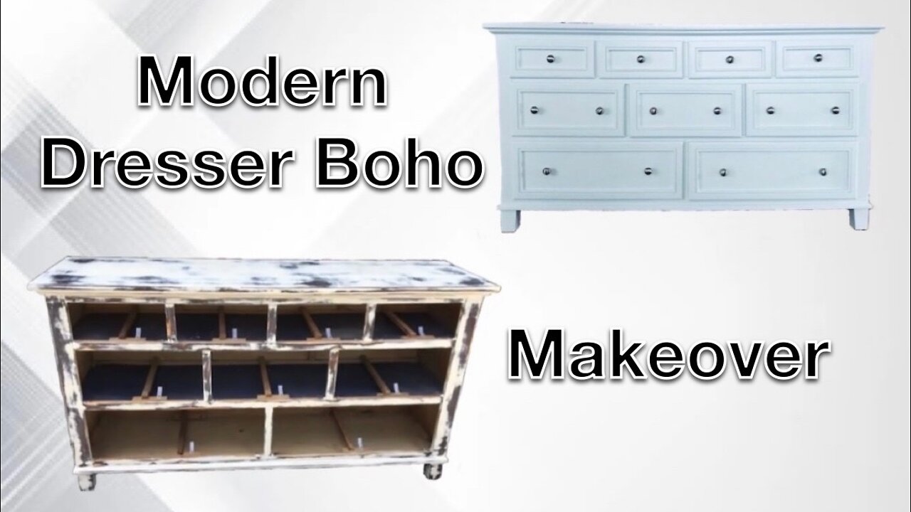 MODERN DRESSER MAKEOVER| FURNITURE MAKEOVER| DRESSER RESTORATION